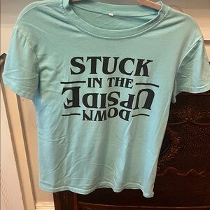 Stranger Things Teal Graphic Women's Top